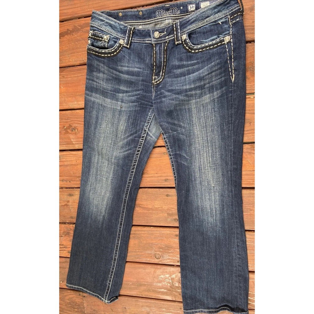 Miss Me Womens Jeans Easy Boot JE5014B23R Denim Size 34 31 inseam